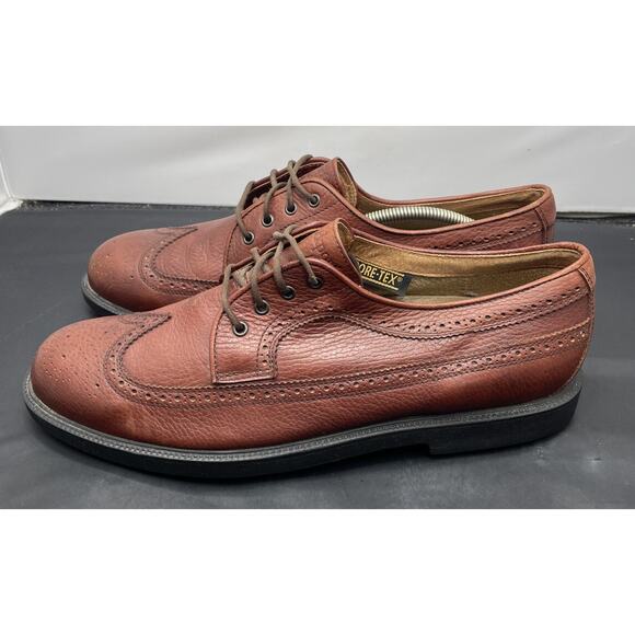 Rockport GORE-TEX Wingtip Brown Cordovan Leather Shoes Mens Size 12 Fast Ship main image 4